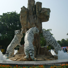 outdoor garden decoration stone carvings marble tiger sculpture